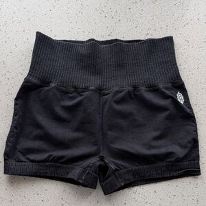 FP Movement by Free People Good Karma Shorts in washed black